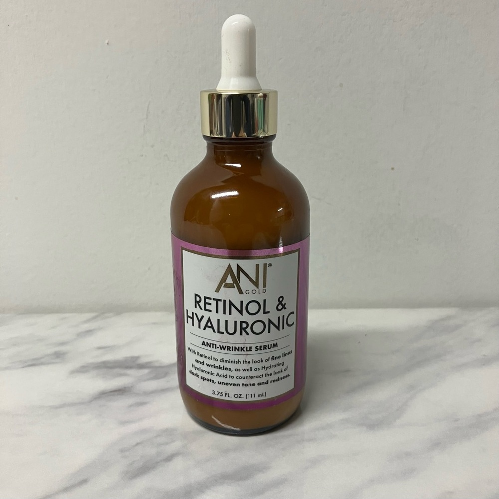 Ani Gold Retinol & Niacinamide Anti-Wrinkle Face Serum Radiant Skin 3.75 fl oz